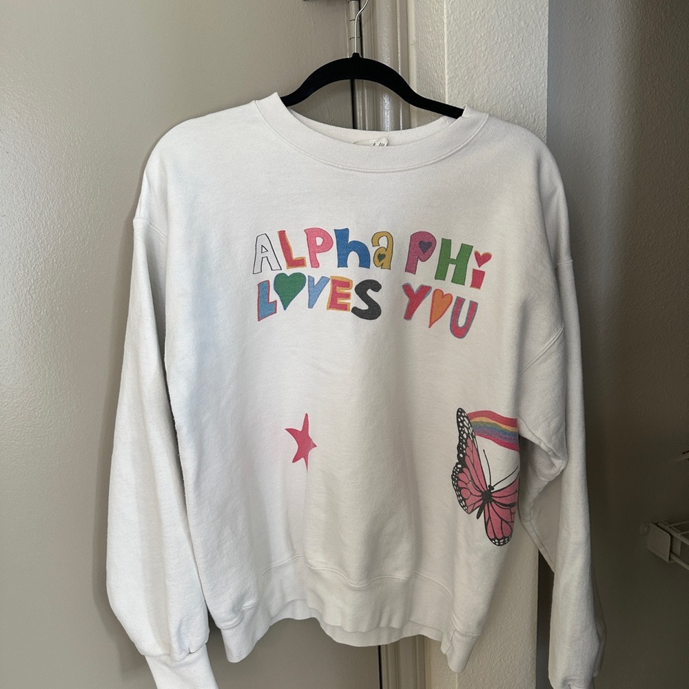 ALPHA PHI LOVES YOU PULLOVER